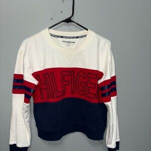 Tommy Hilfiger Red, White, and Blue Logo Sweatshirt